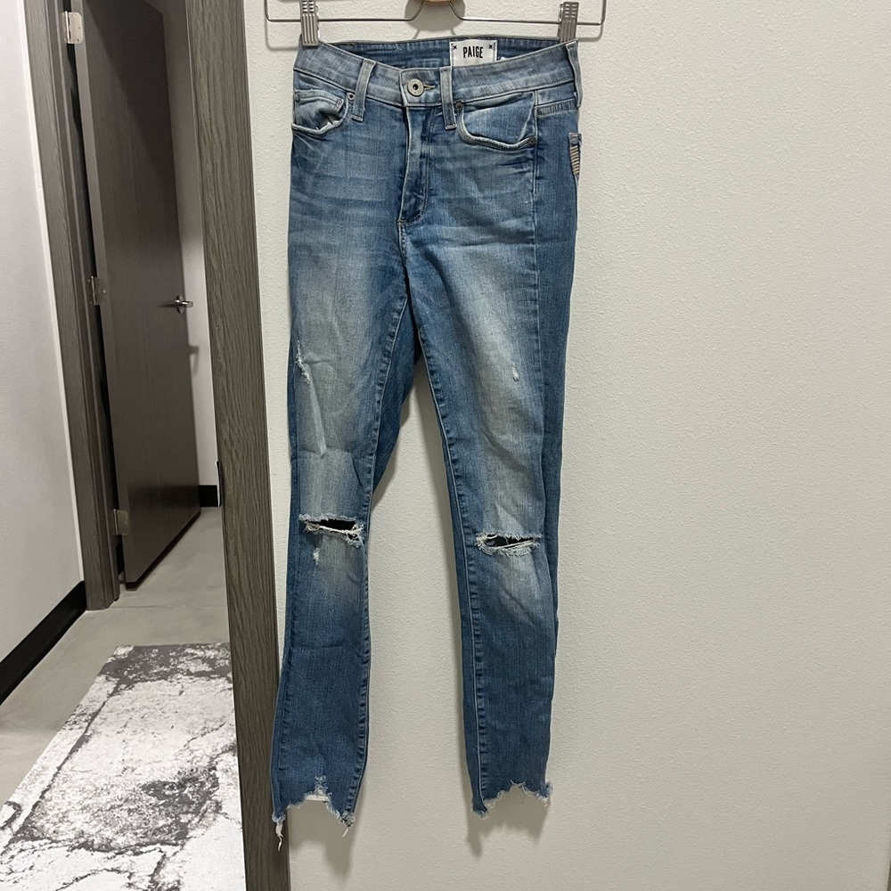 Paige High Waisted Skinny Jeans